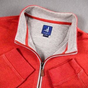 Johnnie O Golf 1/4 Zip Pullover Sweatshirt Long Sleeve Men L Cider Lyocell Blend